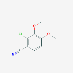 molecular formula C9H8ClNO2 B047699 2-Chloro-3,4-dimethoxybenzonitrile CAS No. 119413-61-5
