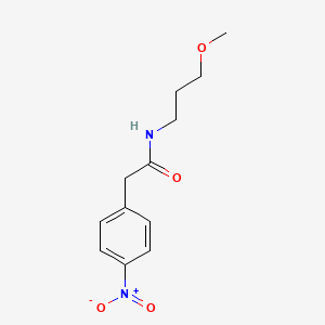 molecular formula C12H16N2O4 B4769915 N-(3-methoxypropyl)-2-(4-nitrophenyl)acetamide 