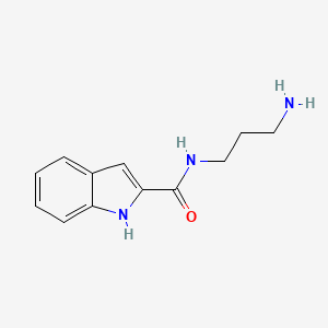 molecular formula C12H15N3O B4769924 N-(3-aminopropyl)-1H-indole-2-carboxamide 