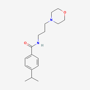 molecular formula C17H26N2O2 B4769976 N-[3-(morpholin-4-yl)propyl]-4-(propan-2-yl)benzamide 