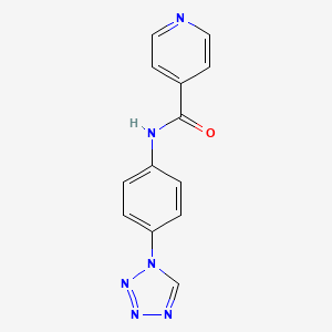 molecular formula C13H10N6O B4769984 N-[4-(1H-tetrazol-1-yl)phenyl]pyridine-4-carboxamide 