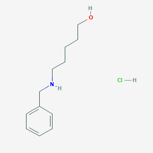 molecular formula C12H20ClNO B4769996 5-(benzylamino)-1-pentanol hydrochloride 