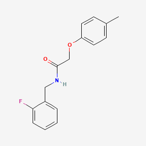 molecular formula C16H16FNO2 B4770067 N-(2-fluorobenzyl)-2-(4-methylphenoxy)acetamide 