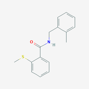 molecular formula C16H17NOS B4770146 N-(2-methylbenzyl)-2-(methylthio)benzamide 