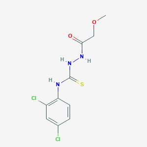 molecular formula C10H11Cl2N3O2S B4770185 N-(2,4-dichlorophenyl)-2-(methoxyacetyl)hydrazinecarbothioamide 