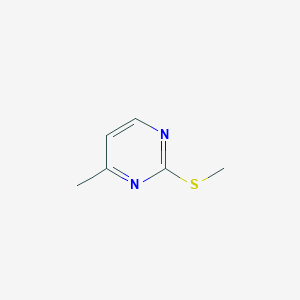 molecular formula C₆H₈N₂S B047704 4-甲基-2-(甲硫基)嘧啶 CAS No. 14001-63-9