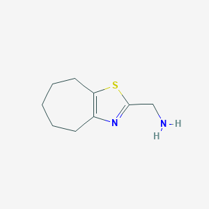 molecular formula C9H14N2S B477074 4H-Cyclohepta[d]thiazole-2-methanamine, 5,6,7,8-tetrahydro- CAS No. 643723-68-6