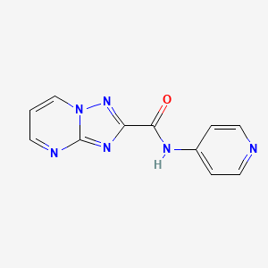 molecular formula C11H8N6O B4771176 N~2~-(4-PYRIDYL)[1,2,4]TRIAZOLO[1,5-A]PYRIMIDINE-2-CARBOXAMIDE 