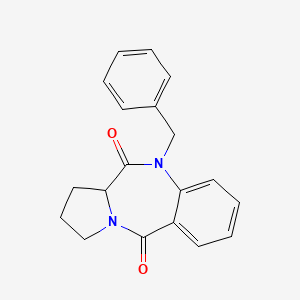 B4771554 10-benzyl-2,3-dihydro-1H-pyrrolo[2,1-c][1,4]benzodiazepine-5,11(10H,11aH)-dione CAS No. 1093060-46-8