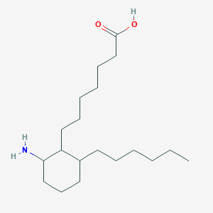 molecular formula C19H37NO2 B047716 2-(6'-Carboxyhexyl)-3-n-hexylcyclohexylamine CAS No. 119940-87-3