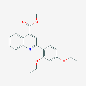 molecular formula C21H21NO4 B4771734 Methyl 2-(2,4-diethoxyphenyl)quinoline-4-carboxylate 