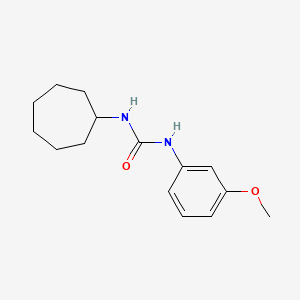 molecular formula C15H22N2O2 B4771794 1-Cycloheptyl-3-(3-methoxyphenyl)urea 