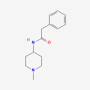 molecular formula C14H20N2O B4771900 N-(1-methylpiperidin-4-yl)-2-phenylacetamide 