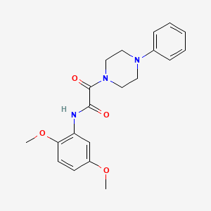 molecular formula C20H23N3O4 B4772060 N-(2,5-dimethoxyphenyl)-2-oxo-2-(4-phenylpiperazin-1-yl)acetamide 