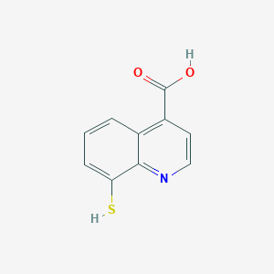 molecular formula C10H7NO2S B047721 8-Sulfanylquinoline-4-carboxylic acid CAS No. 121689-24-5