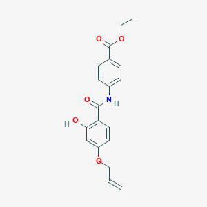 molecular formula C19H19NO5 B4772117 Ethyl 4-[(2-hydroxy-4-prop-2-enoxybenzoyl)amino]benzoate 