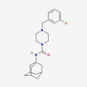 molecular formula C22H30BrN3O B4772183 N-(ADAMANTAN-1-YL)-4-[(3-BROMOPHENYL)METHYL]PIPERAZINE-1-CARBOXAMIDE 