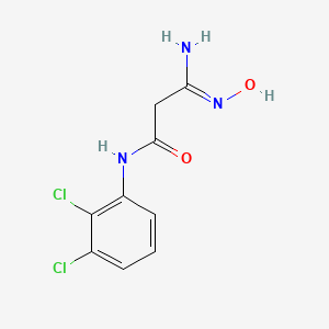 molecular formula C9H9Cl2N3O2 B4772870 N-(2,3-DICHLOROPHENYL)-2-[(Z)-N'-HYDROXYCARBAMIMIDOYL]ACETAMIDE CAS No. 924858-74-2