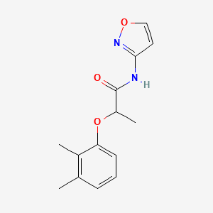 molecular formula C14H16N2O3 B4772912 2-(2,3-DIMETHYLPHENOXY)-N-(3-ISOXAZOLYL)PROPANAMIDE 