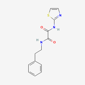 molecular formula C13H13N3O2S B4772927 N-Phenethyl-N'-thiazol-2-yl-oxalamide 