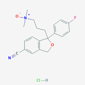 molecular formula C20H22ClFN2O2 B047730 Citalopram N-Oxide Hydrochloride CAS No. 62498-71-9
