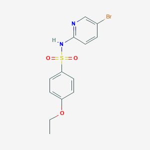 molecular formula C13H13BrN2O3S B4773048 N-(5-BROMOPYRIDIN-2-YL)-4-ETHOXYBENZENE-1-SULFONAMIDE 