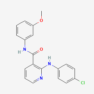 2-[(4-chlorophenyl)amino]-N-(3-methoxyphenyl)nicotinamide