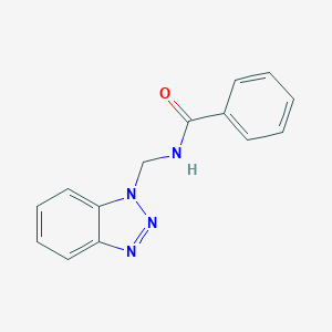 molecular formula C14H12N4O B047731 N-(1H-Benzotriazol-1-ylmethyl)benzamide CAS No. 111184-75-9