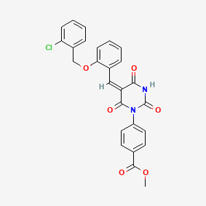 methyl 4-[5-{2-[(2-chlorobenzyl)oxy]benzylidene}-2,4,6-trioxotetrahydro-1(2H)-pyrimidinyl]benzoate