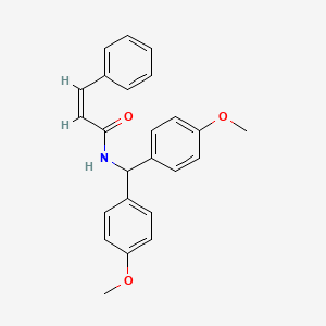 N-[bis(4-methoxyphenyl)methyl]-3-phenylacrylamide