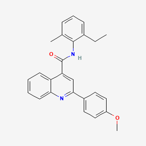 N-(2-ethyl-6-methylphenyl)-2-(4-methoxyphenyl)-4-quinolinecarboxamide