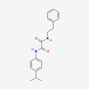 molecular formula C19H22N2O2 B4773311 N-(4-Isopropylphenyl)-N-phenethylethanediamide 
