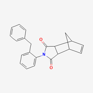 molecular formula C22H19NO2 B4773365 2-(2-benzylphenyl)-3a,4,7,7a-tetrahydro-1H-4,7-methanoisoindole-1,3(2H)-dione 