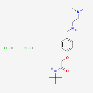 molecular formula C17H31Cl2N3O2 B4773801 N-tert-butyl-2-[4-[[2-(dimethylamino)ethylamino]methyl]phenoxy]acetamide;dihydrochloride 