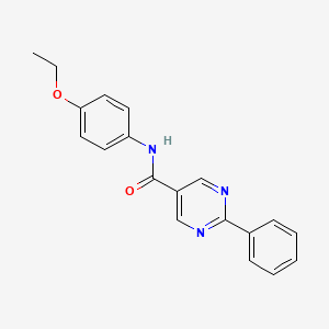 molecular formula C19H17N3O2 B4774075 N-(4-ethoxyphenyl)-2-phenylpyrimidine-5-carboxamide 