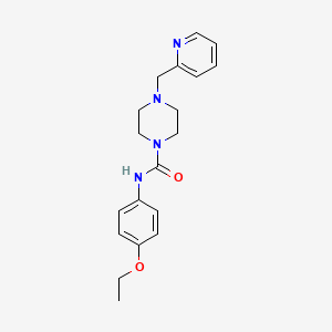 molecular formula C19H24N4O2 B4774407 N-(4-ETHOXYPHENYL)-4-[(PYRIDIN-2-YL)METHYL]PIPERAZINE-1-CARBOXAMIDE 