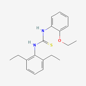 molecular formula C19H24N2OS B4774492 N-(2,6-diethylphenyl)-N'-(2-ethoxyphenyl)thiourea 