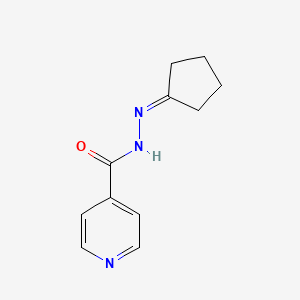 molecular formula C11H13N3O B4774524 Isonicotinic acid, cyclopentylidenehydrazide CAS No. 4427-18-3