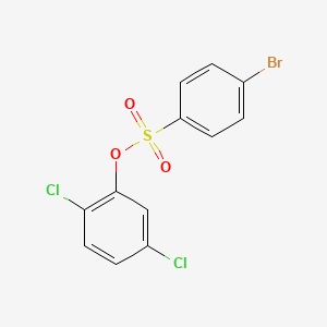 molecular formula C12H7BrCl2O3S B4774789 Benzenesulfonic acid, 4-bromo-, 2,5-dichlorophenyl ester CAS No. 23453-97-6