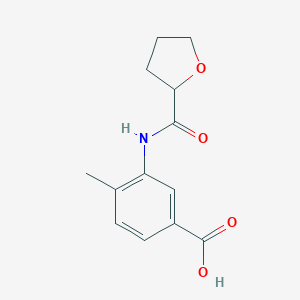 4-Methyl-3-[(tetrahydrofuran-2-ylcarbonyl)amino]benzoic acid