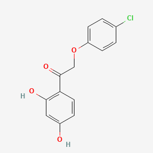 B4776088 2-(4-chlorophenoxy)-1-(2,4-dihydroxyphenyl)ethanone CAS No. 115781-11-8