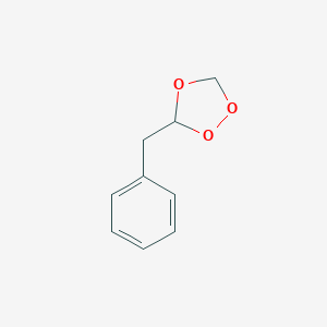 molecular formula C9H10O3 B047763 3-Benzyl-1,2,4-trioxolane CAS No. 121809-52-7