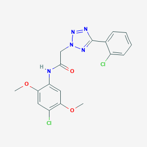 N-(4-chloro-2,5-dimethoxyphenyl)-2-[5-(2-chlorophenyl)tetrazol-2-yl]acetamide