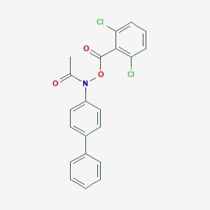 molecular formula C21H15Cl2NO3 B047767 2,6-Dichlorobenzoyloxy-4-acetylaminobiphenyl CAS No. 119411-18-6