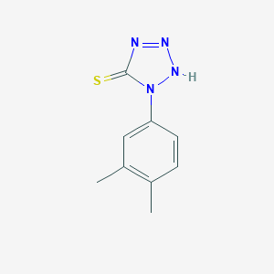 molecular formula C9H10N4S B477675 1-(3,4-dimethylphenyl)-1H-tetrazole-5-thiol CAS No. 135965-05-8