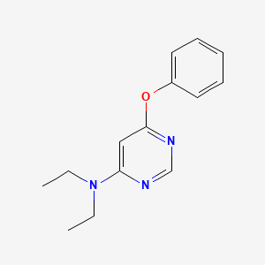 molecular formula C14H17N3O B4776791 N,N-diethyl-6-phenoxypyrimidin-4-amine 