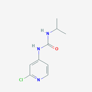 molecular formula C9H12ClN3O B047768 Urea,N-(2-chloro-4-pyridinyl)-N'-(1-methylethyl)- CAS No. 116681-70-0