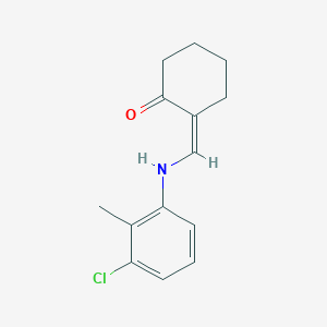 molecular formula C14H16ClNO B4776915 (2Z)-2-[(3-chloro-2-methylanilino)methylidene]cyclohexan-1-one 