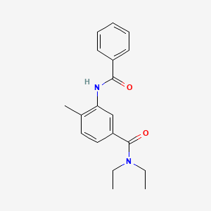 molecular formula C19H22N2O2 B4777019 3-benzamido-N,N-diethyl-4-methylbenzamide 