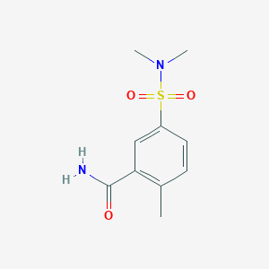 molecular formula C10H14N2O3S B4777511 5-(Dimethylsulfamoyl)-2-methylbenzamide 